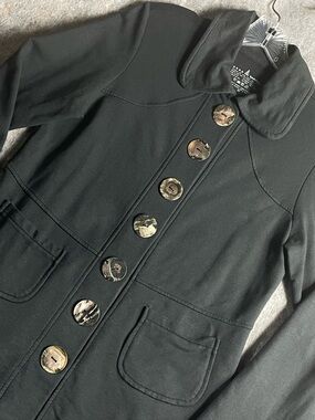 Neon Buddha Oversize Buttons Whimsigoth Eclectic Lagenlook Casual Jacket - XS